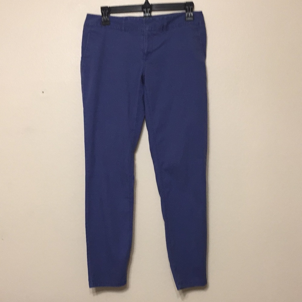 The Limited Tapered ankle pants in faded medium blue wash.